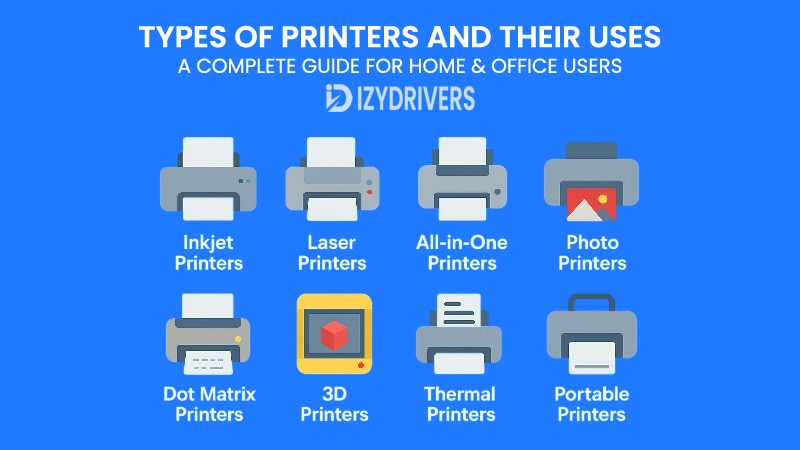 Types of Printers and Their Uses: A Complete Guide for Home & Office Users